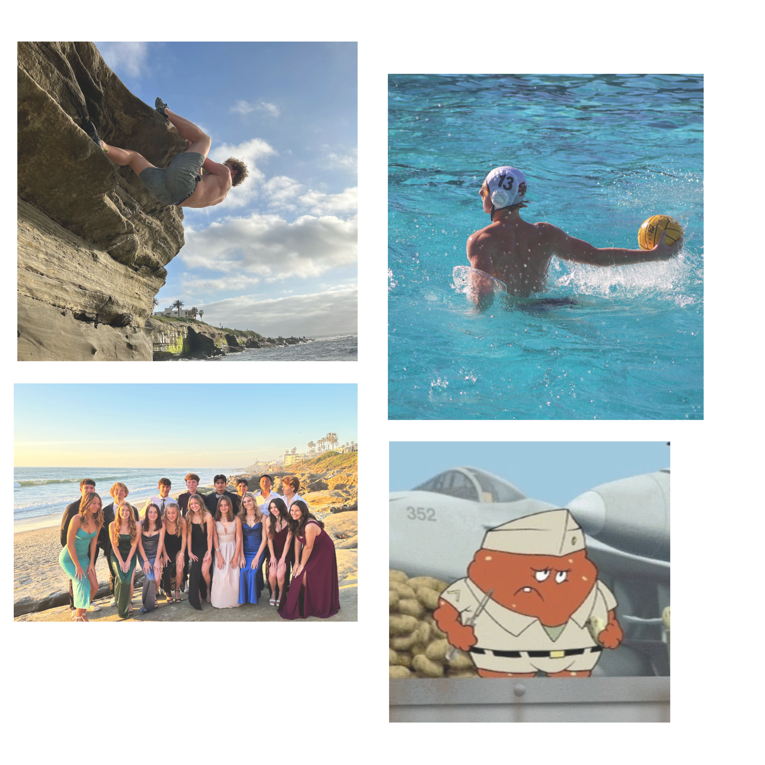 Collage of pictures of me